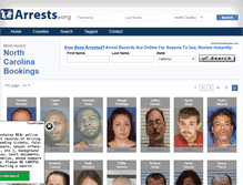 Tablet Screenshot of northcarolina.arrests.org